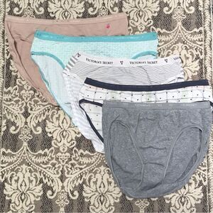 Victoria's Secret 5 Pairs Stretch Cotton Bikini Panties (M)